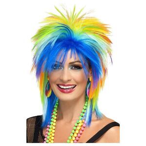 Smiffys Womens/Ladies 1980s Punk Wig / Multicolored